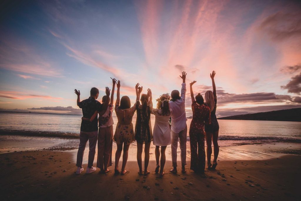 beach wedding hawaii, header